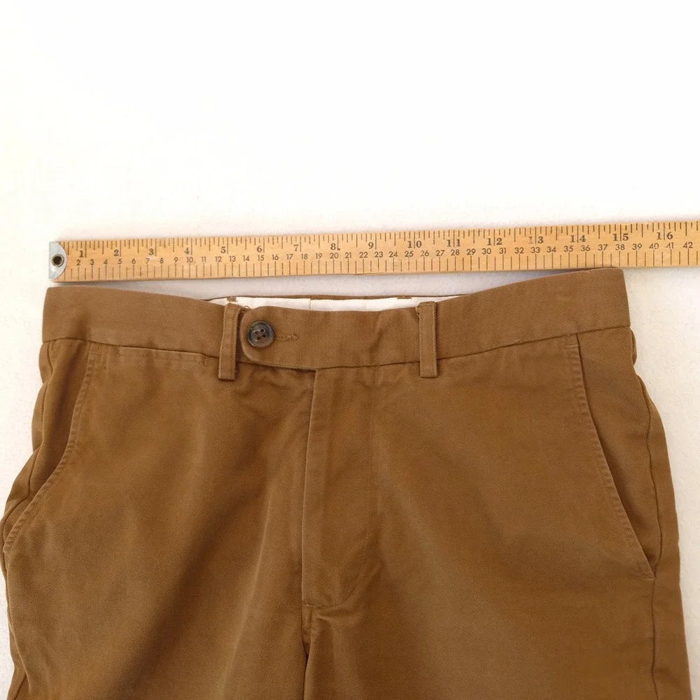 Spier & Mackay Chinos Brown 30 Slim Fit Cotton Twill Preppy Business Casual Work